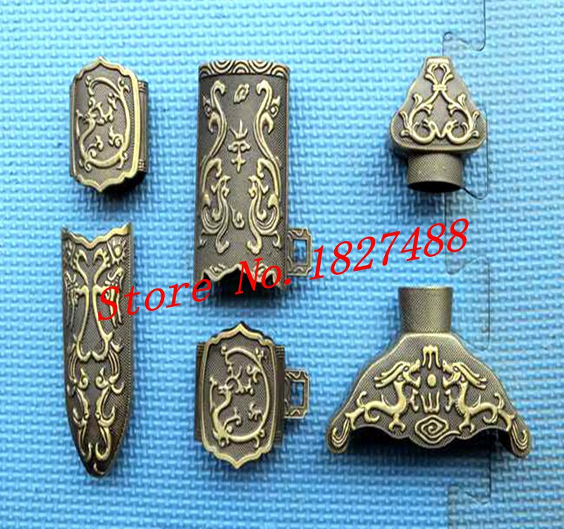 4 Style Kirsite Chinese TaiChi/WuShu Jian Sword Fitting Tai Ji Sword DIY Parts Set: Style 3