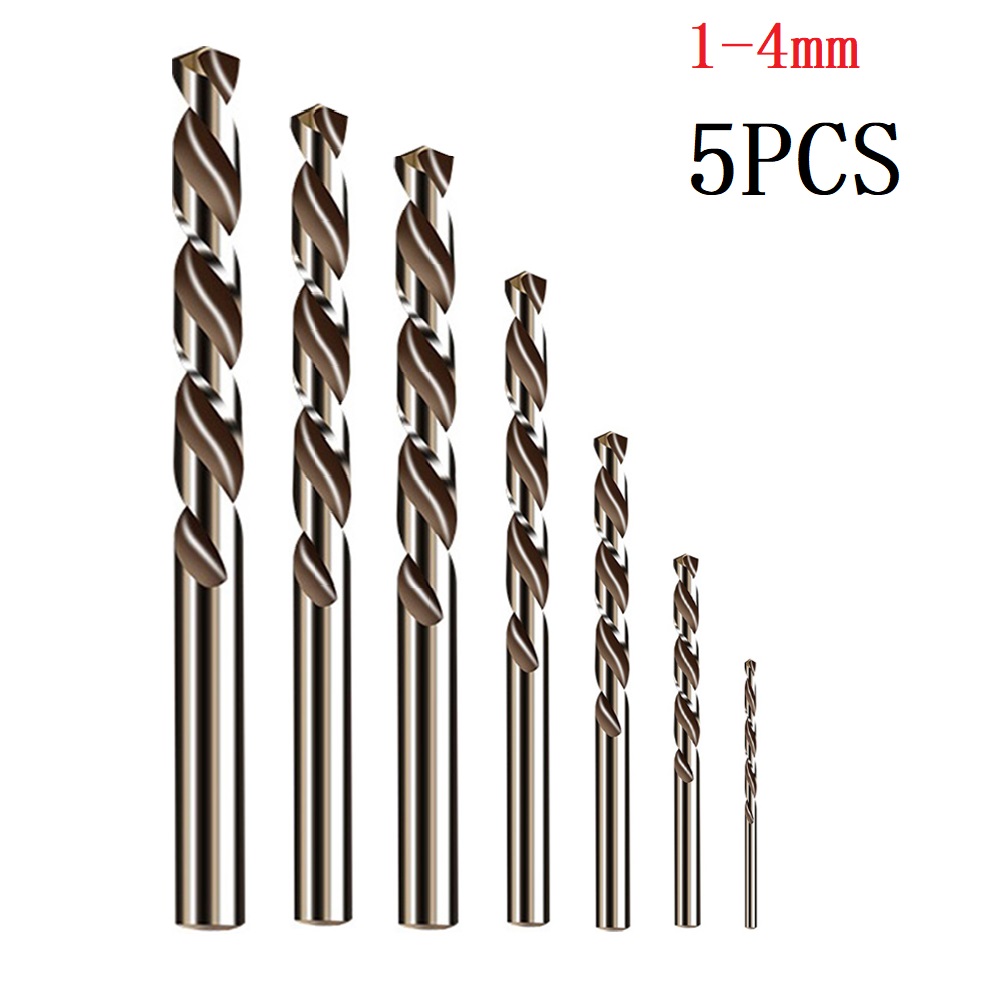 5/10 Uds HSS M35 broca de cobalto 1mm 1,5mm 2mm 2,5mm 3mm para barrena de acero inoxidable piezas de herramientas eléctricas de prensa de taladro de