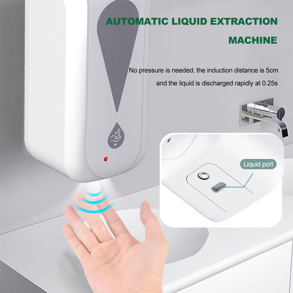 1200ml automatic wall-mounted spray hand sanitizer family hospital factory airport school restaurant automatic induction Shippin