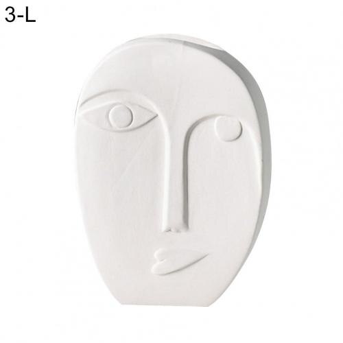 Menselijk Gezicht Uitdrukking Planten Pot Vaas Planter Home Office Desktop Decor: 3 L