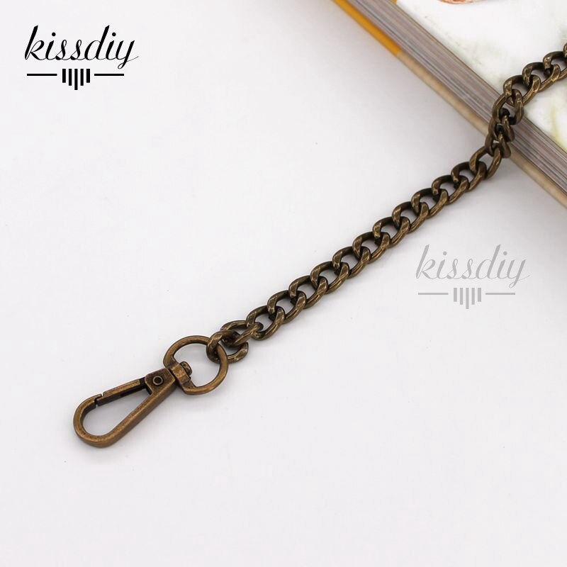 9mm szeroki płaski pasek zastępczy metalowy łącznik zapięcie torebka torba na łańcuszku uchwyt na ramię crossbody torebka z łańcuszkiem 60/100/110/120cm