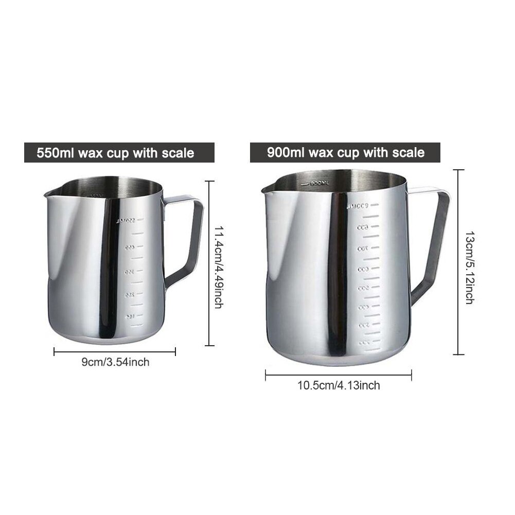 6pcs/Set Candle Making Kit DIY Candle Craft Tools with Pouring Pot Candle Tin Spoon Candle Wick for Adults Beginners