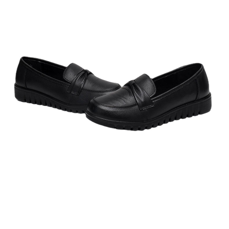 Lente Vrouwen Schoenen Lage Top Ronde Kop Loafers Waterdichte Zachte Lederen Schoenen Effen Kleur Veelzijdige Casual Schoenen Zapatos Mujer