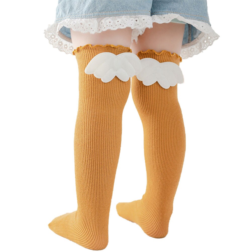 Kids Baby Girls Stockings Solid Color Cotton Casual Long Tube Stockings White/Black/Gray/Ginger