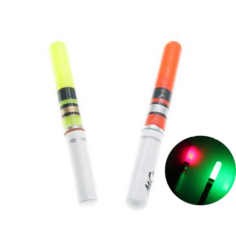 2 stks Vissen Float Light Stick Groen/Rood Met CR322 Batterij LED Lichtgevende Float Voor Donkere Water Night Vissen accessoire F06