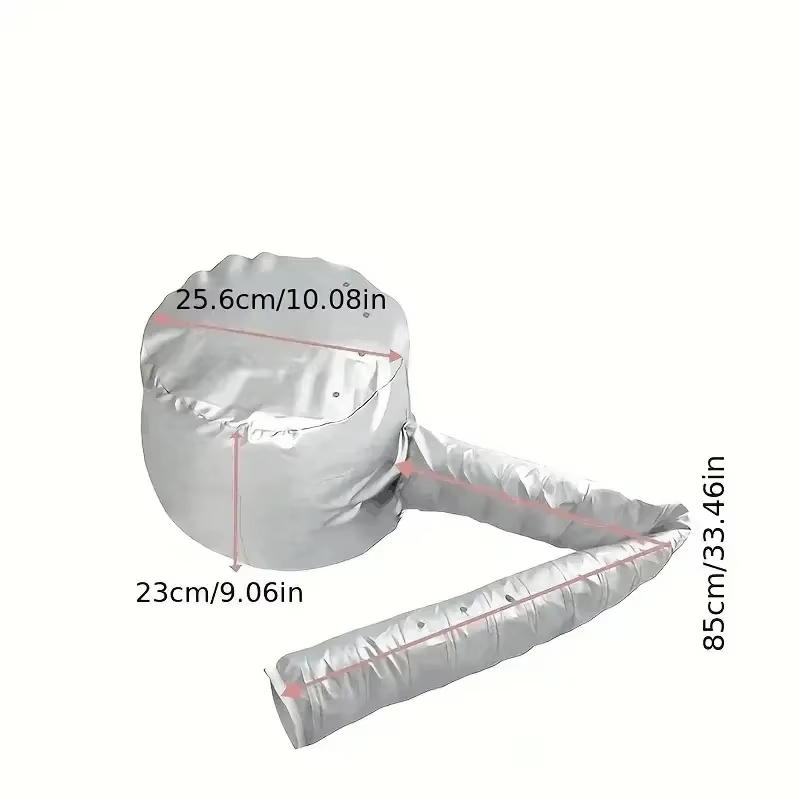Secador de pelo multifuncional de alto rendimiento para el cuidado del cabello, 1 ud., una parada, emparejado con gorro calefactor: Rojo