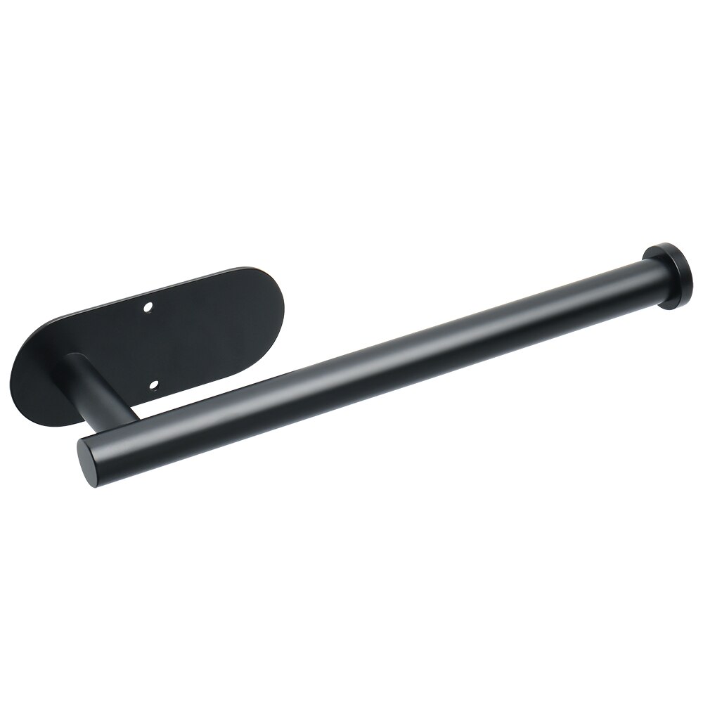 Alise uchwyt na ręcznik łazienkowy ze stali nierdzewnej haki na ręczniki naścienne matowy czarny 3M samoprzylepny stojak na papier toaletowy