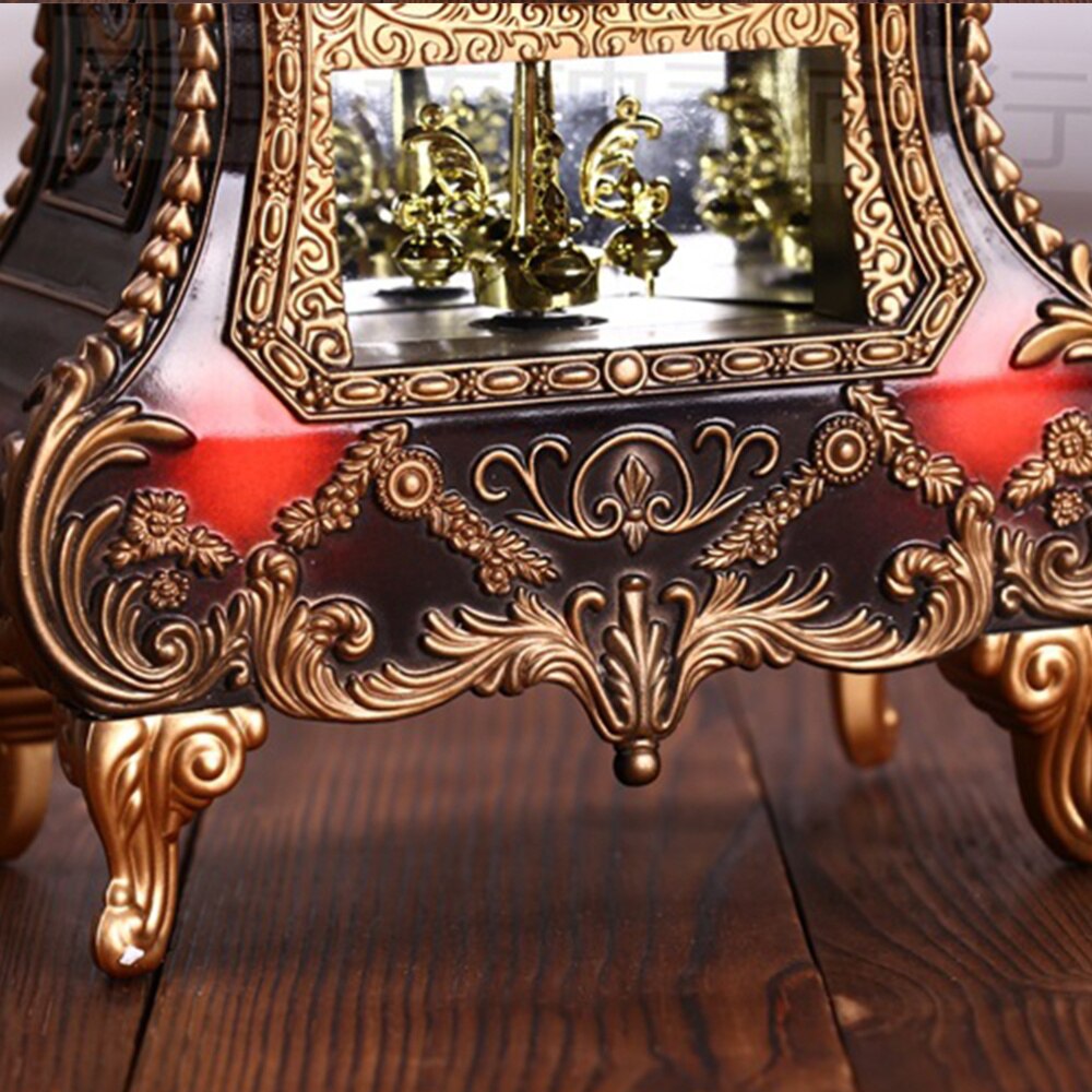 1Pc European Style Desk Clock Fashionable Decorative Table Clock Without Battery Archaistic Clock Decor Musical Time Be