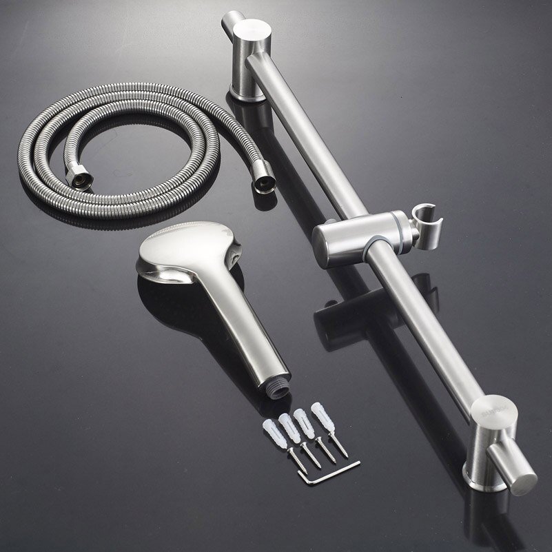 Douche Kraan Slide Bar Geborsteld Nikkel Hoogte Ve... Grandado