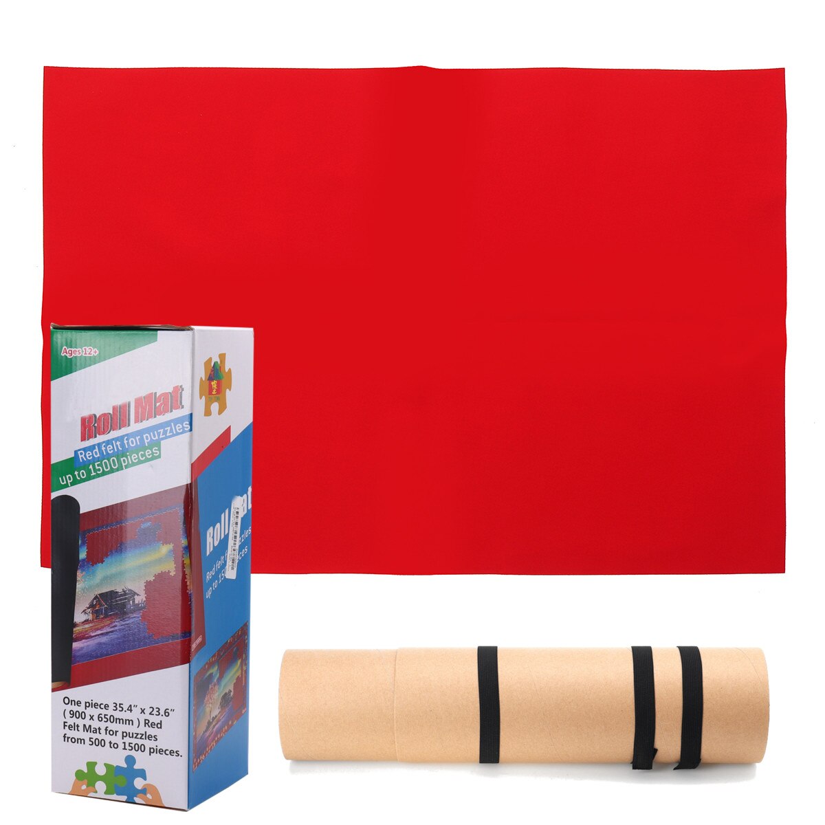 Puzzels Mat Roll Voelde Mat Speelkleed Grote Voor Tot 1500 Stuks Puzzel Accessoires Draagbare Reizen Kruipen Mat Baby speelgoed