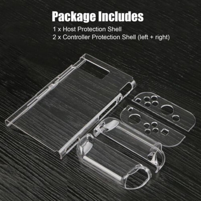 Funda de transporte para Nintendo Switch, Protector de pantalla de vidrio templado para Nintendos Switch: Clear case