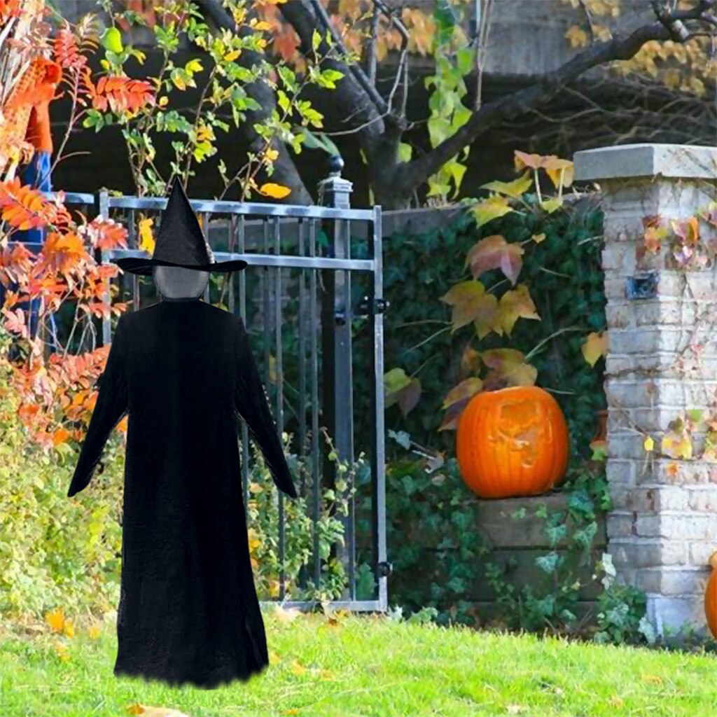 Halloween Voice Control Inductie Lichtgevende Mensen Holding Handen Heks Kerst Navidad Kerst Decoratie Y