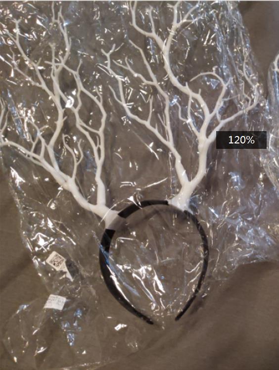 Coiffure en corne de cerf Vintage, Branches d&#39;arbre, bois, Costume fantaisie, fée fascinante, couvre-chef, Festival, accessoire pour cheveux: WHITE