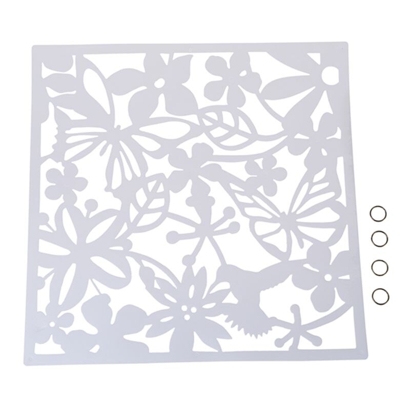4 Pcs Butterfly Bird Flower Hanging Sn Partition Divider Panel Room Curtain Home Decor White