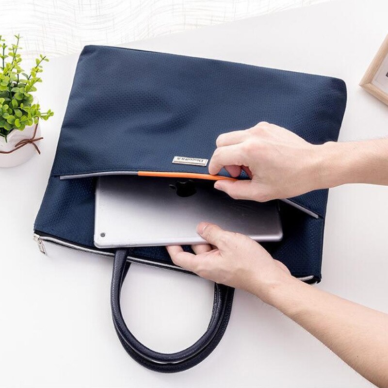 Business Documents Office Zipper Bag Portable Envelope Bag Canvas Briefcase Sac Bandouliere Homme Bolsa Masculina Bag for Men