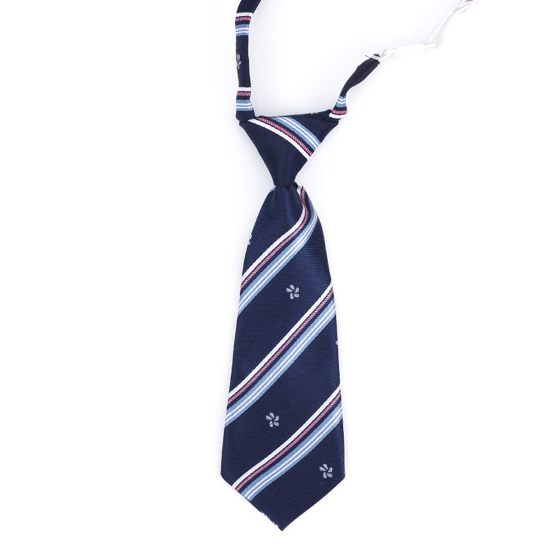 Lazy JK Ties Boys Striped Neck Tie Girls Japanese Style for School Uniform Cute Necktie Solid Casual Childs Accessories Ties: Brown