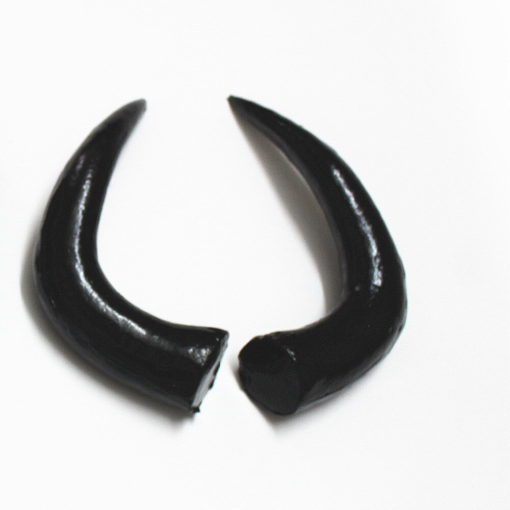 Bandeau de corne de taureau en plastique | Bricolage, corne de boeuf artificiel noir, accessoires de bricolage, accessoire d'halloween, matériel de bricolage