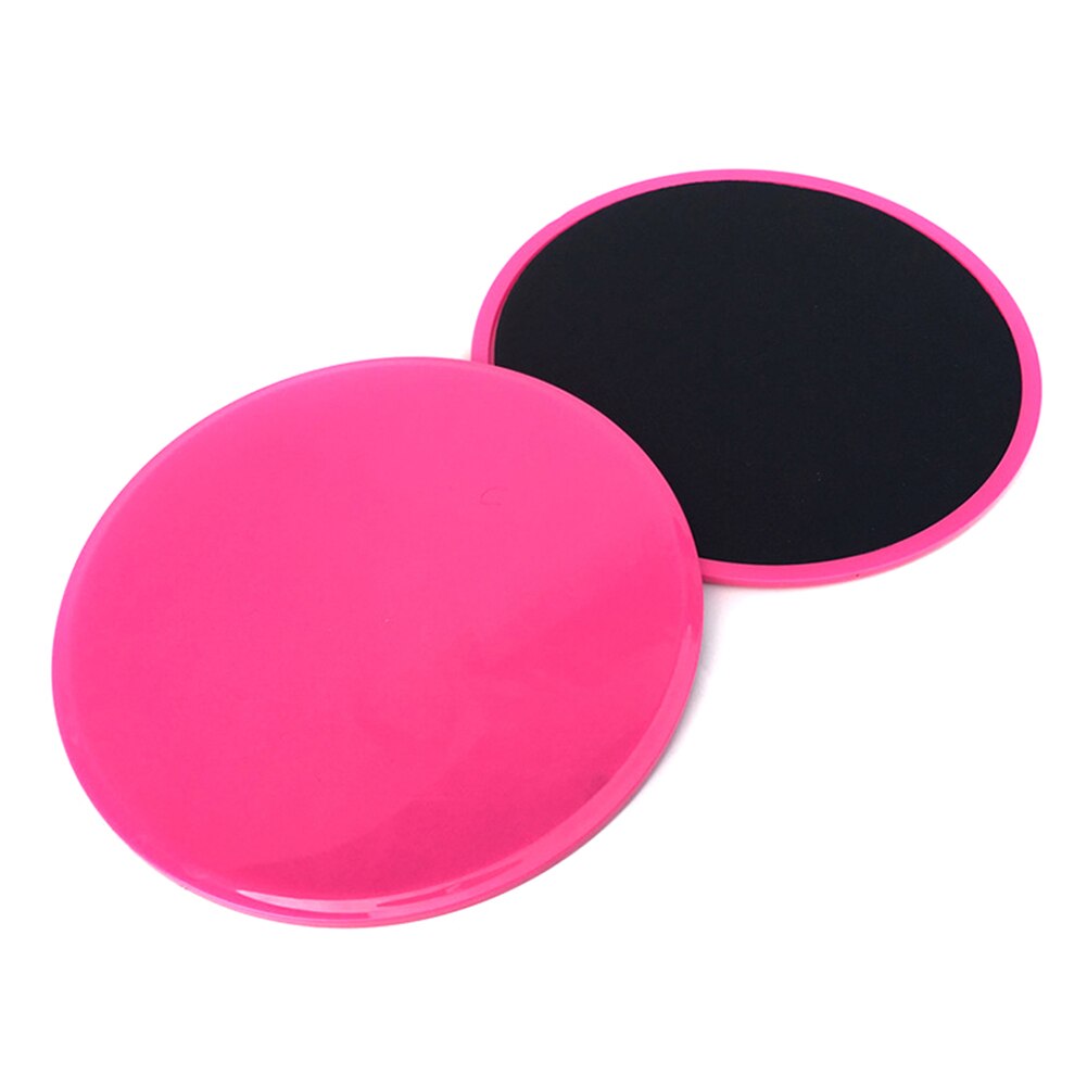 2Pcs Exercise Sliding Gliding Discs Yoga Fitness Abdominal Trainers Core Slider Disc Exercise Plate for Yoga Gym Abdominal Train: Pink