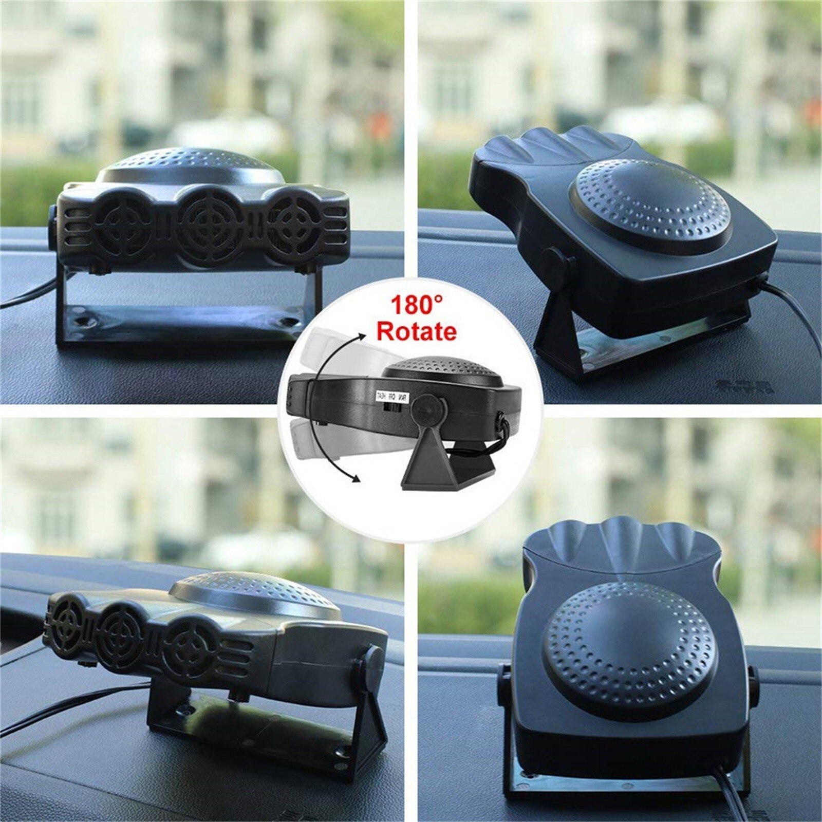 12V Winter Car Heater Universal 12V Car Interior Heating Cooling Accessories Fan Heater Window Mist Remover Portable Car Heaters