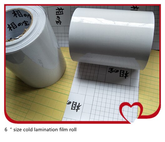 6 "* 31Y Kleine Koud Lamineren Film Roll Voor Foto Bescherming