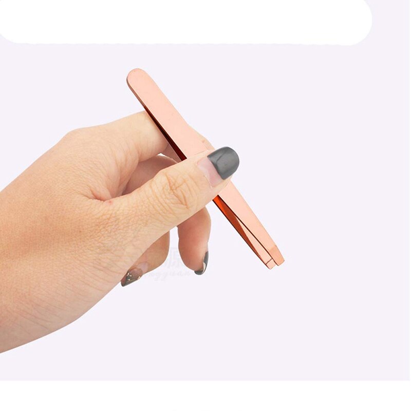 4-Piece Stainless Steel Tweezer Splinter Ingrown Hair Removal Tweezer and Pointed Eyebrow Tweezer Set