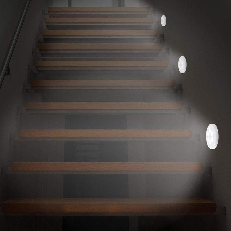 Menselijk Lichaam Inductie Lamp Creatieve Nachtlampje Gang Motion Ronde Classic Home Licht Sensor Kleine Kast Controle U2E6