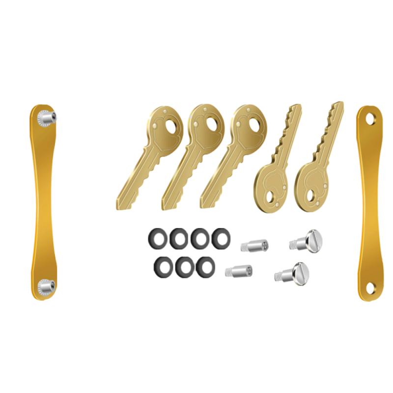 Aluminium nøgle clip metal nøgle opbevaring gør det selv bærbar kompakt nøgleholder og nøglering organisator mappe nøgler pung bærbar nyttig