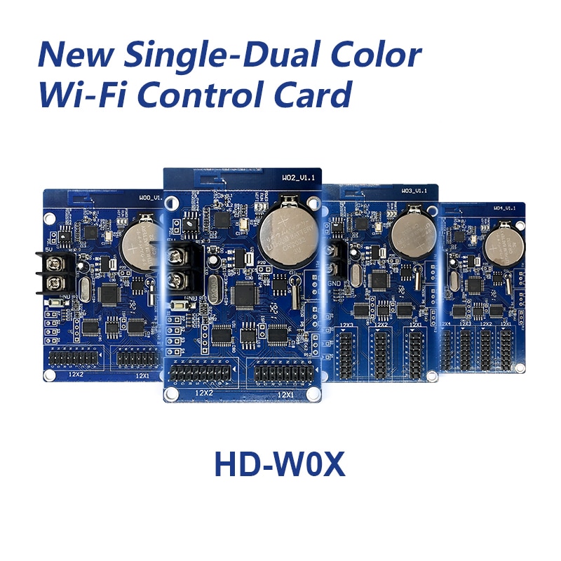 Huidu HD-W00 HD-W02 HD-W03 HD-W04 Controlekaart Single-Dual Kleur Wifi Controller Voor Outdoor Led Reclame