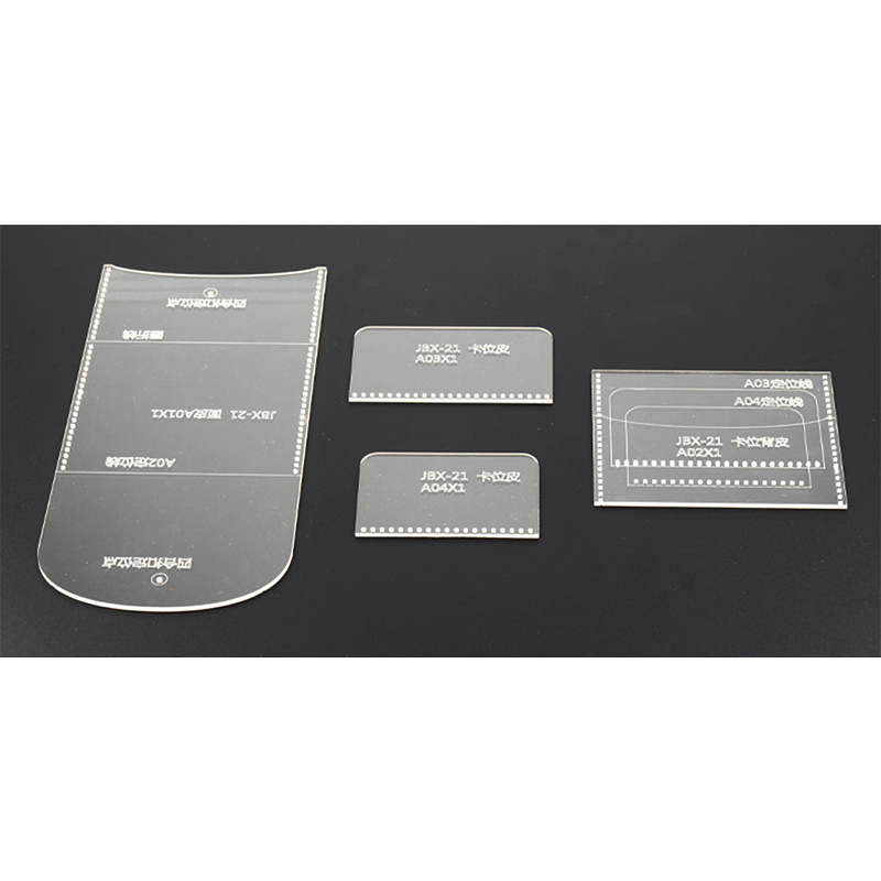 Acrylic plexiglass template version mold card package diy short wallet purse handmade leather drawings Pattern tool: Default Title
