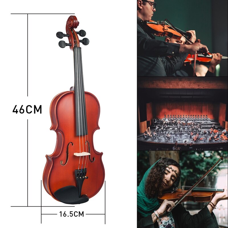 1/4 Violin Scrub Violin Student Violin Set Violin Beginner Natural Color Violin Use