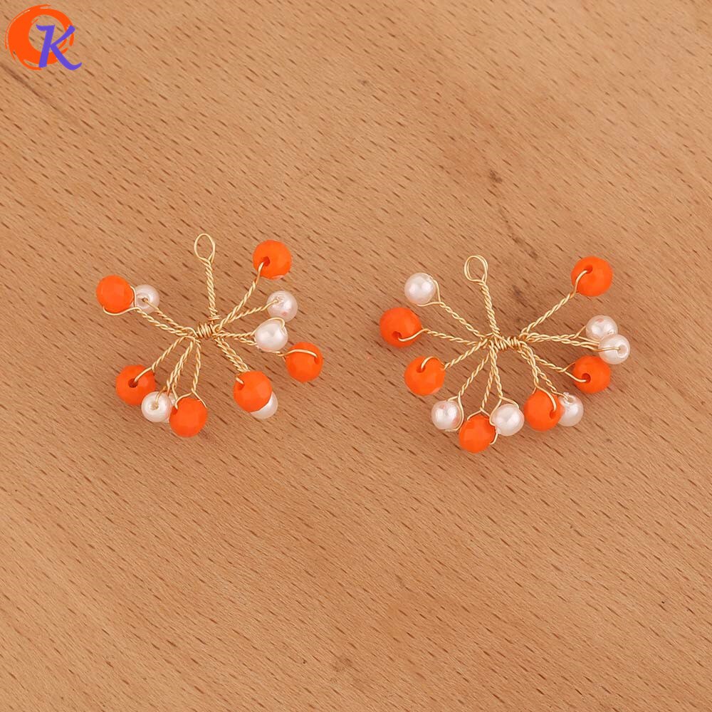 Hartelijke 20Pcs 23*25MM Sieraden Accessoires/DIY/Sieraden Maken/Hand Gemaakt/Bloem vorm/Zaad Kraal Charms/Oorbel Bevindingen: 11