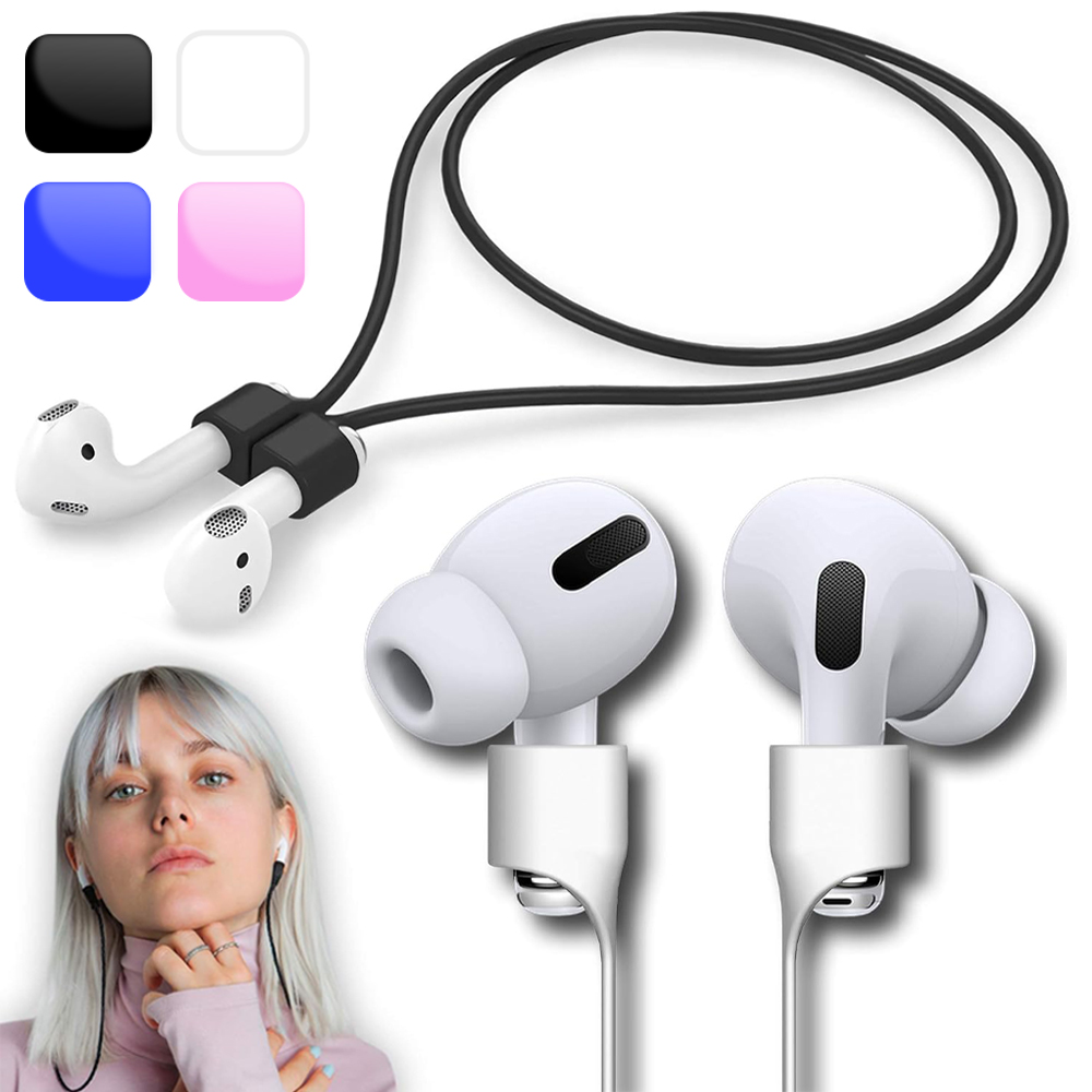 4/1 Uds correas deportivas antipérdida para Apple AirPods Pro Universal anticaída auriculares cuerda para el cuello auriculares Cable de silicona