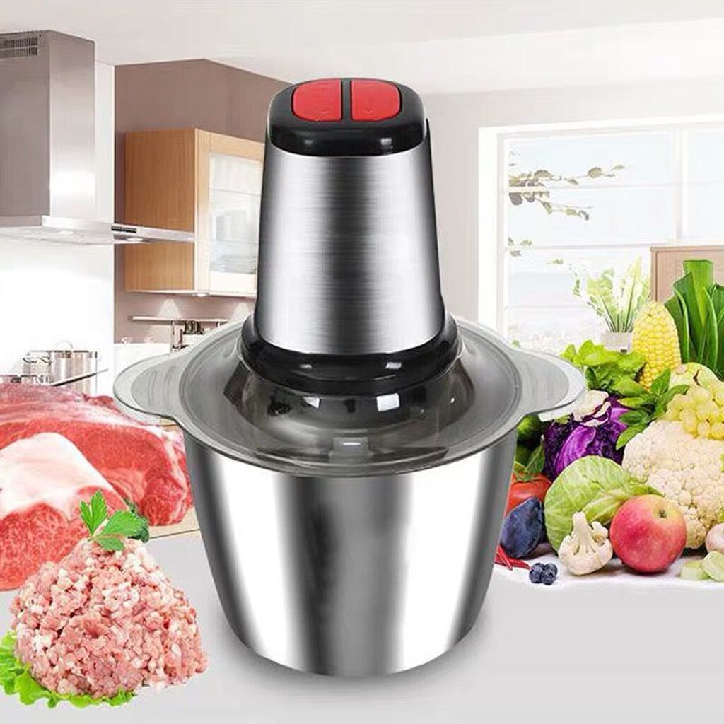 3L Electric Meat Grinder Mincer Food Chopper Stainless Steel Food Processor