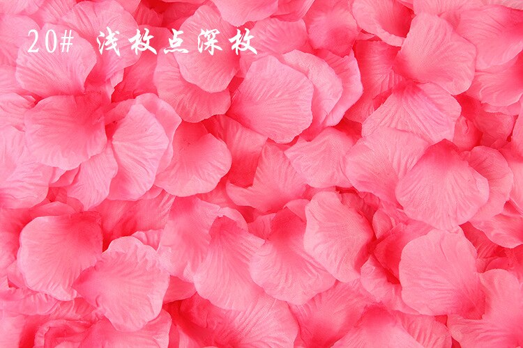 100 stk 5*5cm silke rosenblade til bryllup dekoration romantisk kunstig rose blomster bryllup tilbehør: N20