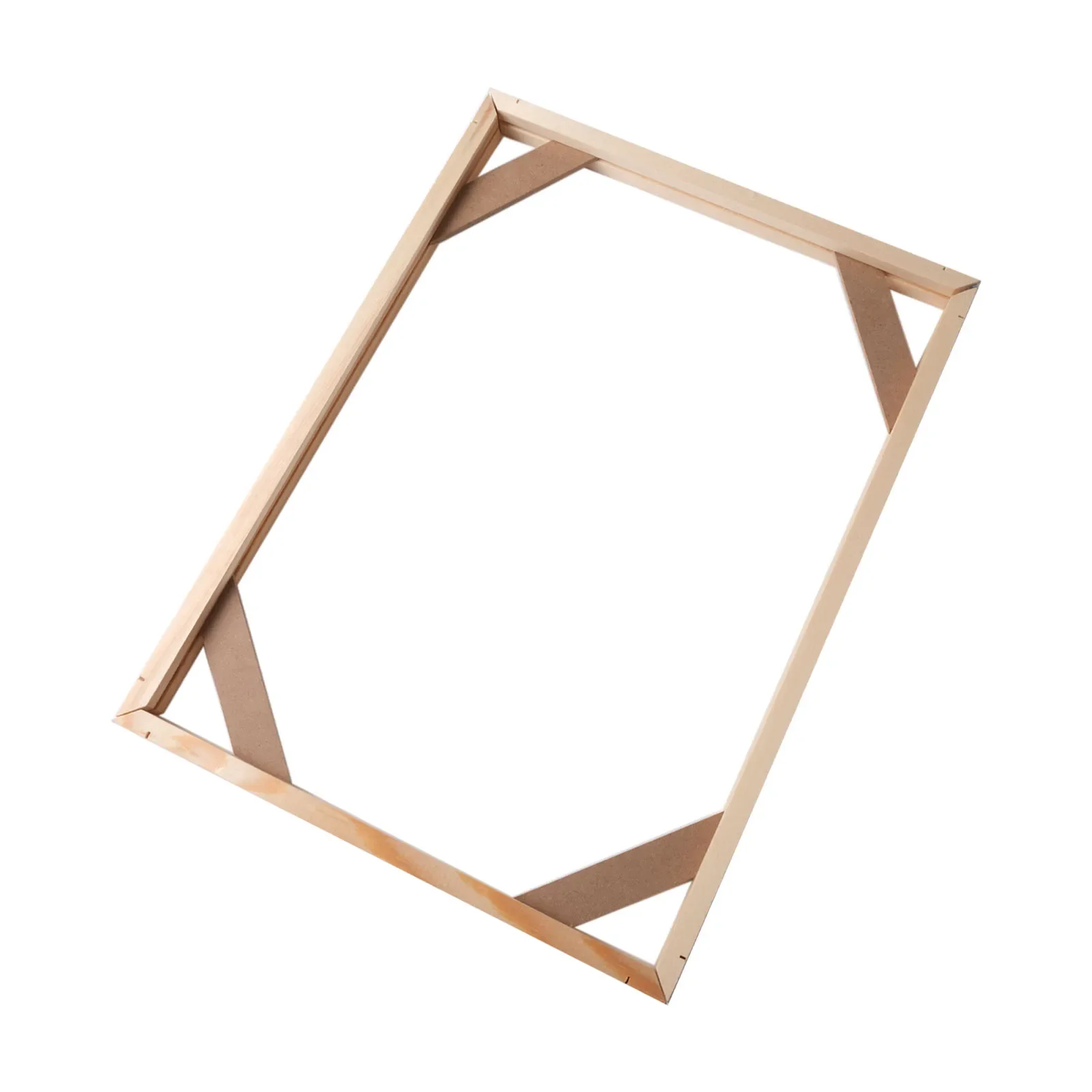 Ramka DIY 40x50cm na obrazy na płótnie Drewniana ramka na zdjęcia Rodzinne artystyczne ramki na obrazy olejne Dekoracja ścienna robić domu: Żółty