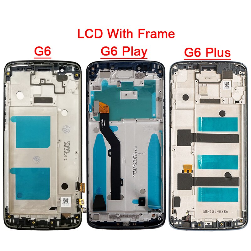 Originale G6 LCD Per Motorola G6 Giocare Display Con Telaio 5.9 "Moto G6 Più LCD di Tocco Digitale Dello Schermo di Vetro montaggio LCD di Riparazione