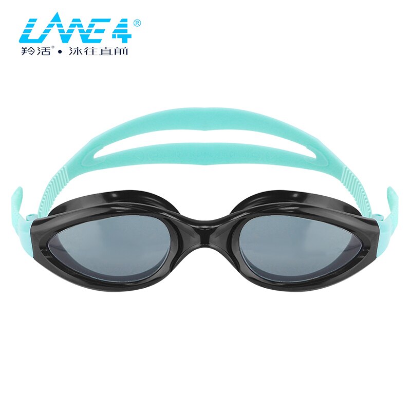 LANE4 Zwembril Superieure anti-fog coating gebogen lenzen met UV Bescherming Waterdicht voor Volwassenen #942 Eyewear: smokegreen