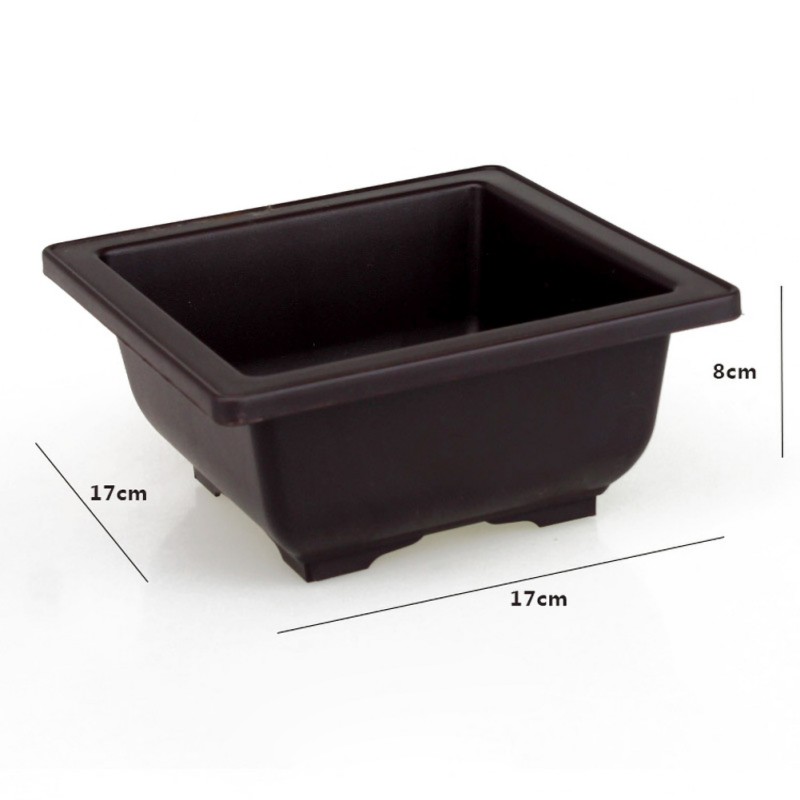 Hoogwaardige Tuin Potten Plantenbakken Pot Imitatie Balkon Vierkante Potten Bloem Bonsai Kom Planter Rechthoek Bonsai