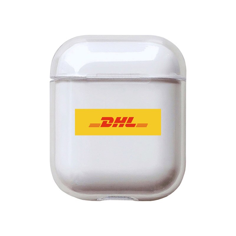 DHL Buchstaben Harte Fall Für Apple Airpods 3 Abdeckung Luxus Transparent Kopfhörer Fall Einfache Cartoon Headset Box Für airpod Pro capa: For Airpods-6