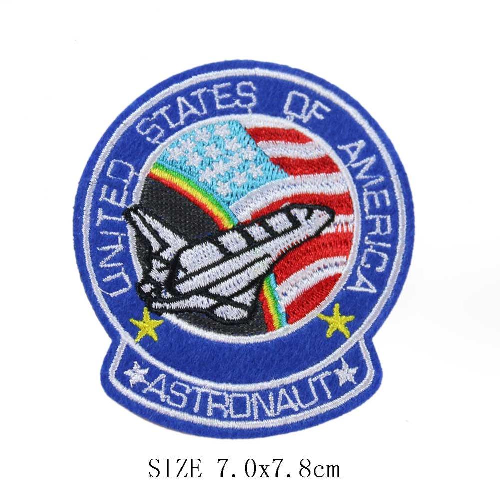 Arrial Planet Explorer Universe DIY Embroidered Patch Funny Astronauts Spaceman Space Badge Sew Iron on Applique Badges: 07