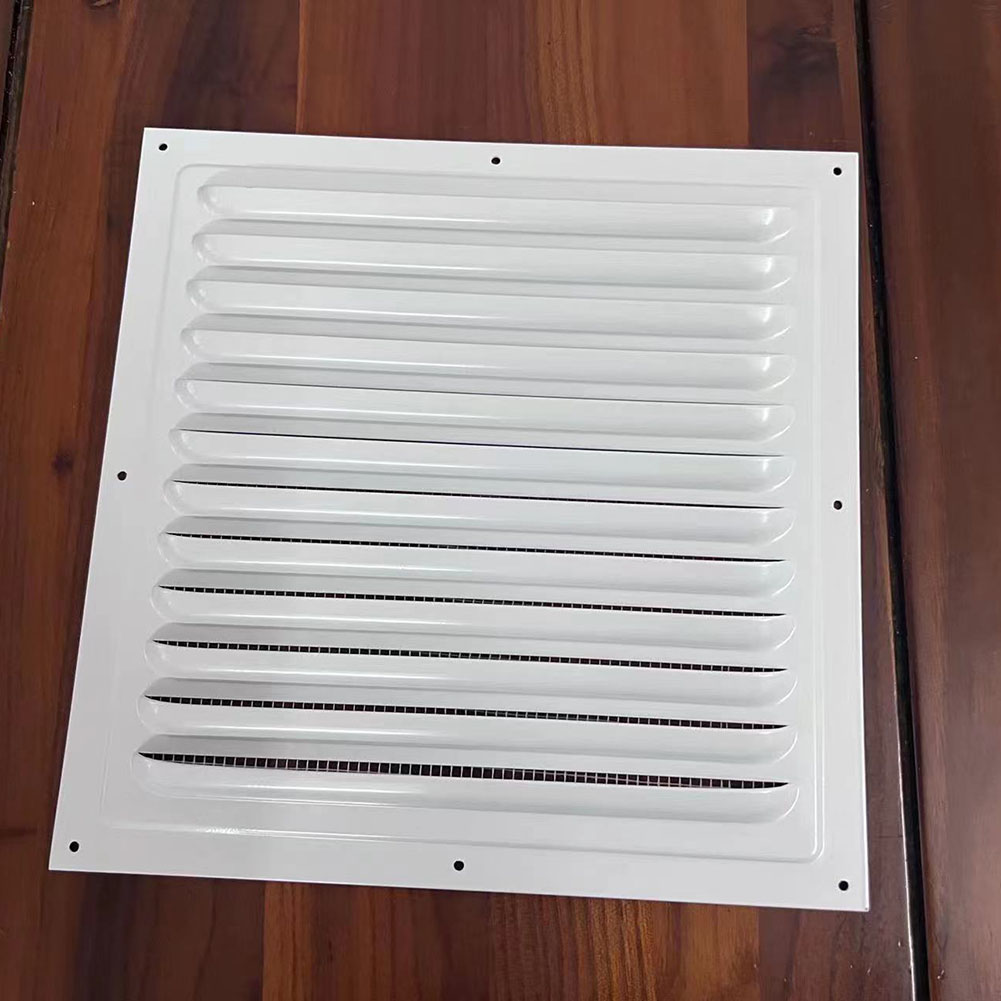 1pc x 150/200/250/300mm aluminiums lameller til ventilationsgitter, firkantet insektnet, egnet til væg- og loftdækning