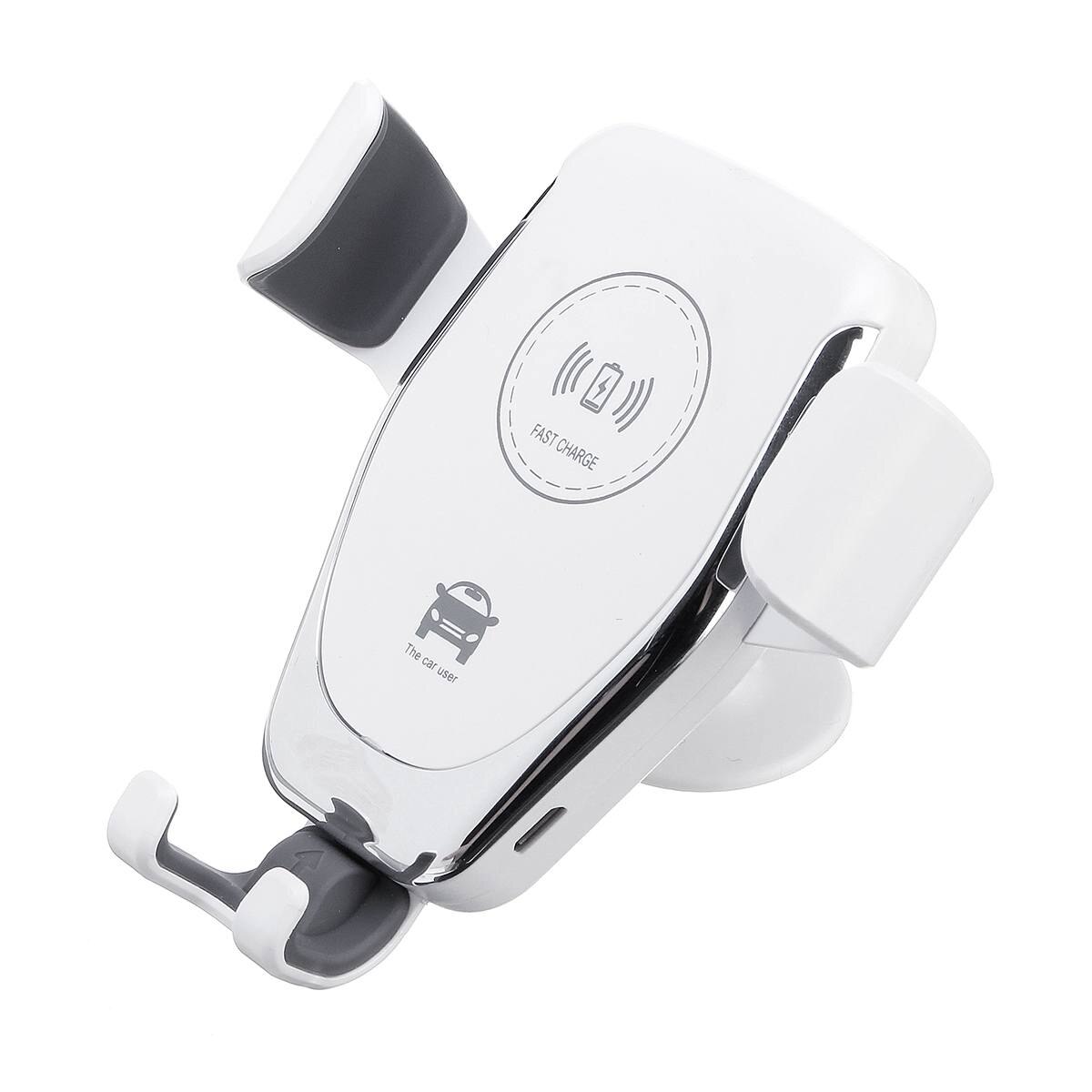 Universele Auto Telefoon Houder 10W Qi Draadloze Oplader Auto Stand Snel Opladen Geen Magnetische Mobiele Houder Zwaartekracht Voor Telefoon beugel