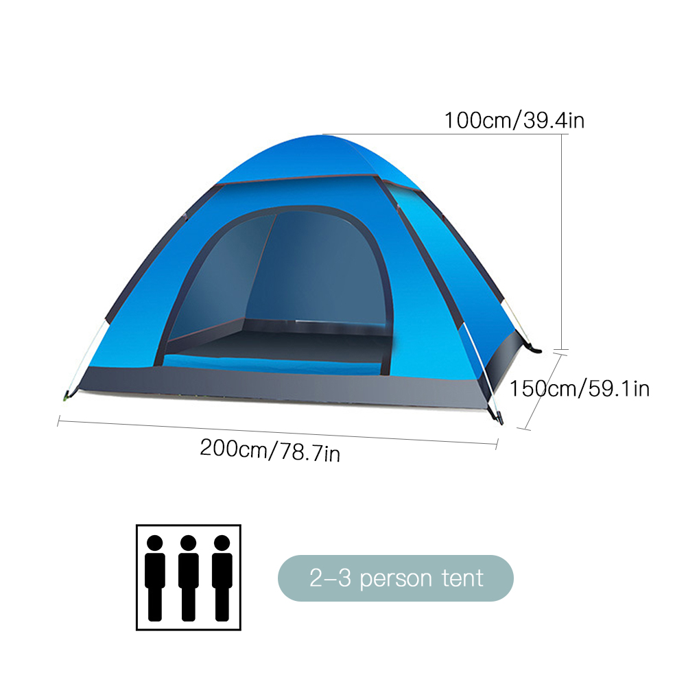 Outdoor Automatic Tent with Top Roof Shield Waterproof Camping Tent Folding Beach Tent for Camping Fishing Hiking