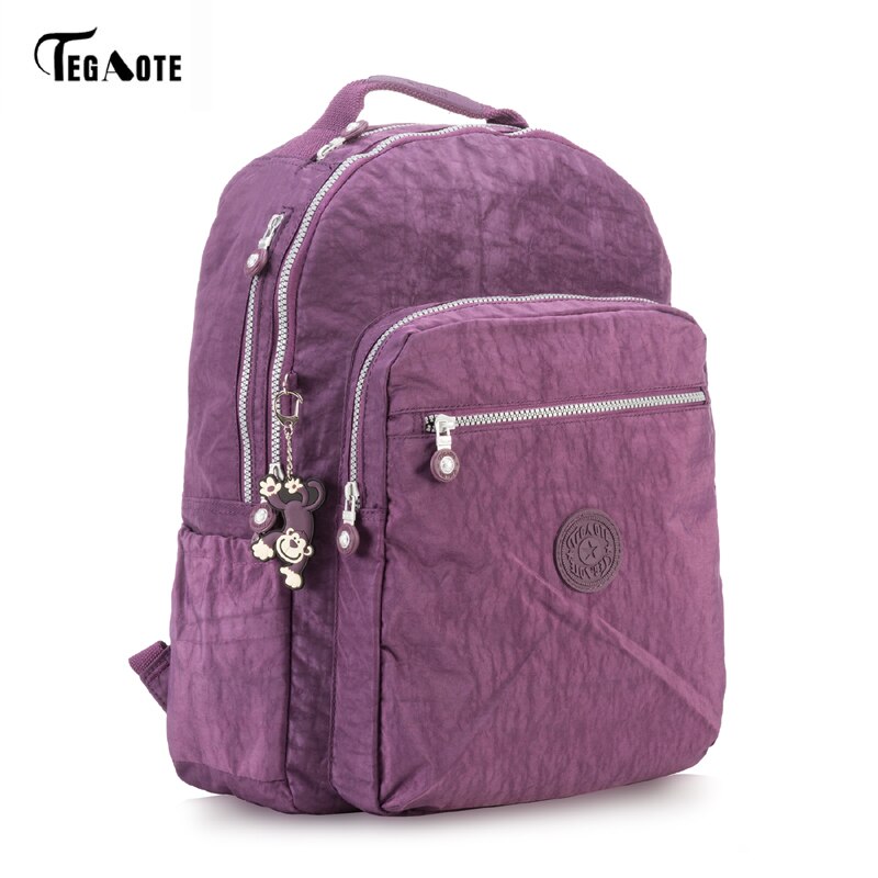 TEGAOTE Women Backpack for Teenage Girls Nylon Backpacks Mochila Feminina Female Travel Bagpack Schoolbag Sac A Dos