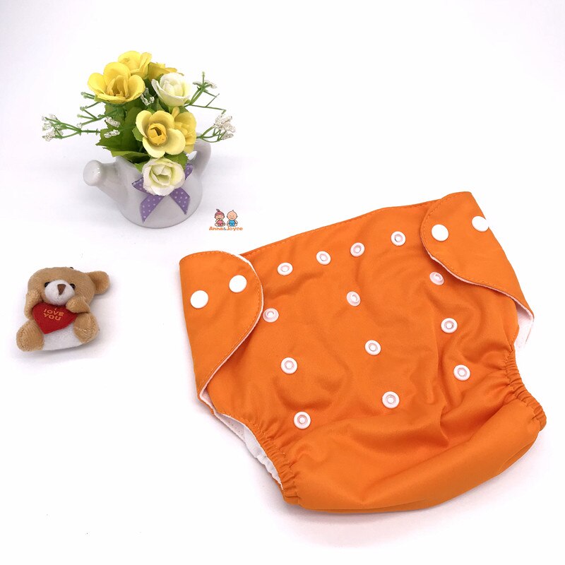 10Pc Reusable Baby Nappy Cloth Diapers Washable Boys Learning Pants: Orange / For winter