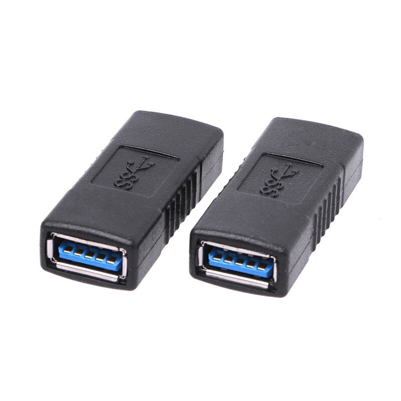 2 Stuks Usb 3.0 Type A Female Naar Female Adapter Coupler Gender Changer Connector