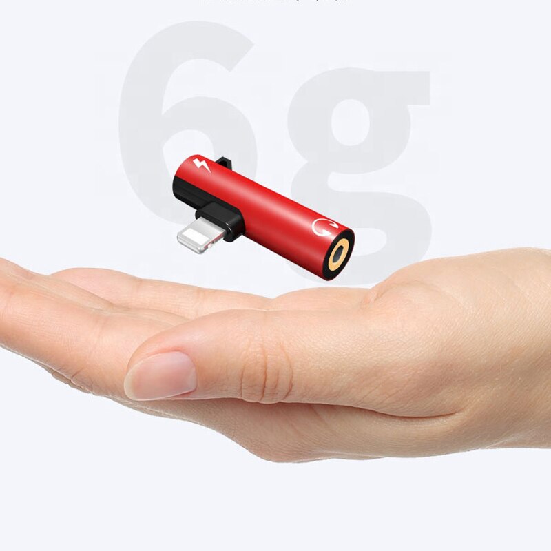 Mini Audio double adaptateur de foudre pour téléphone écouteur casque connecteur câble pour séparateur de foudre convertisseur 3.5mm Jack & Charg