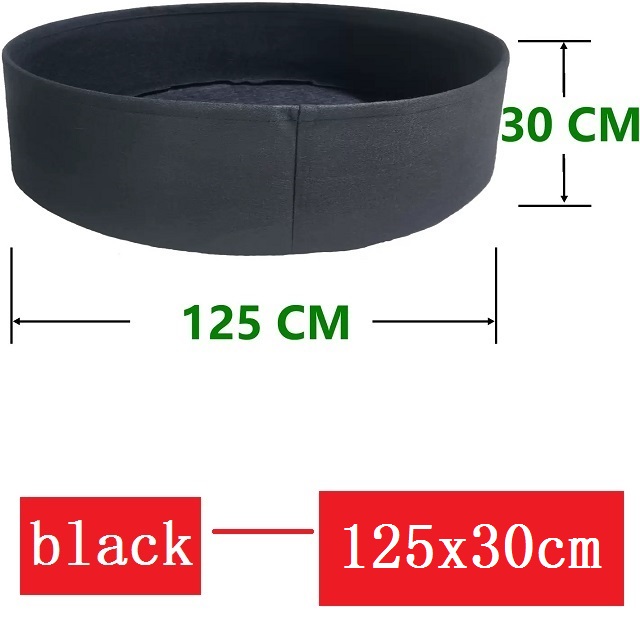 Round Garden Bed, Deep Soil Planting Container Grow Bags Durable Felt Fabric Planter Pot for Plants,Vegetables,Flowers, Herbs
