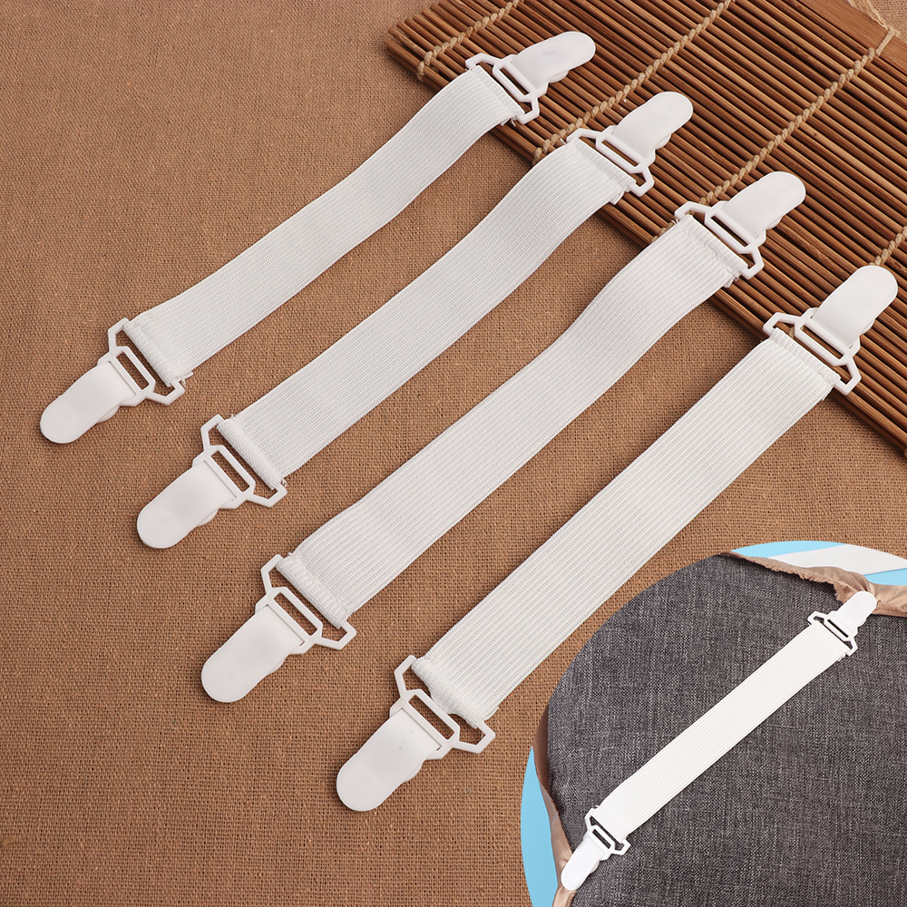 4 STUKS Lakens Gesp Elastische Riem Matras Clip Deken Grijpers Fastener Wasknijpers Beddengoed Houder Home Living Accessoires