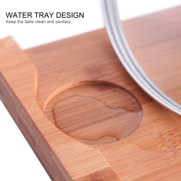 Multi-Purpose Pot Stand Bamboo Folding Multi-Purpose Pot Stand Vertical Kitchen Supplies Storage Rack,2 Pack